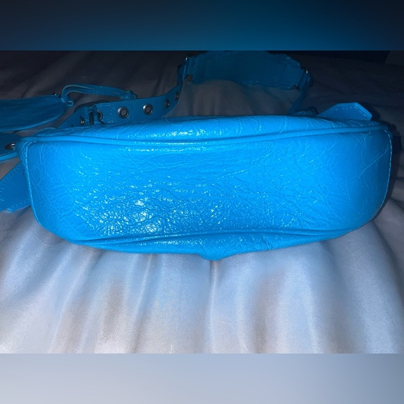 💕🚨SALE NWT Authentic Balenciaga Le Cagole XS in Turquoise / Blue Leather - Picture 6 of 9